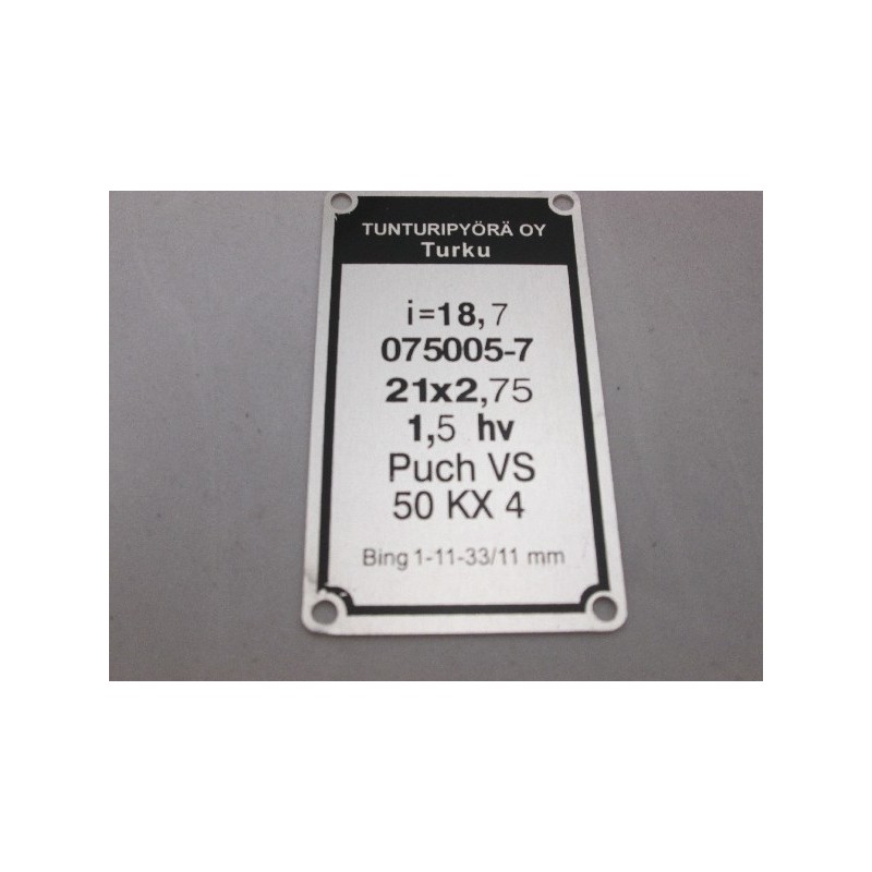 Eturattaan varmistuslaatta (tähti)