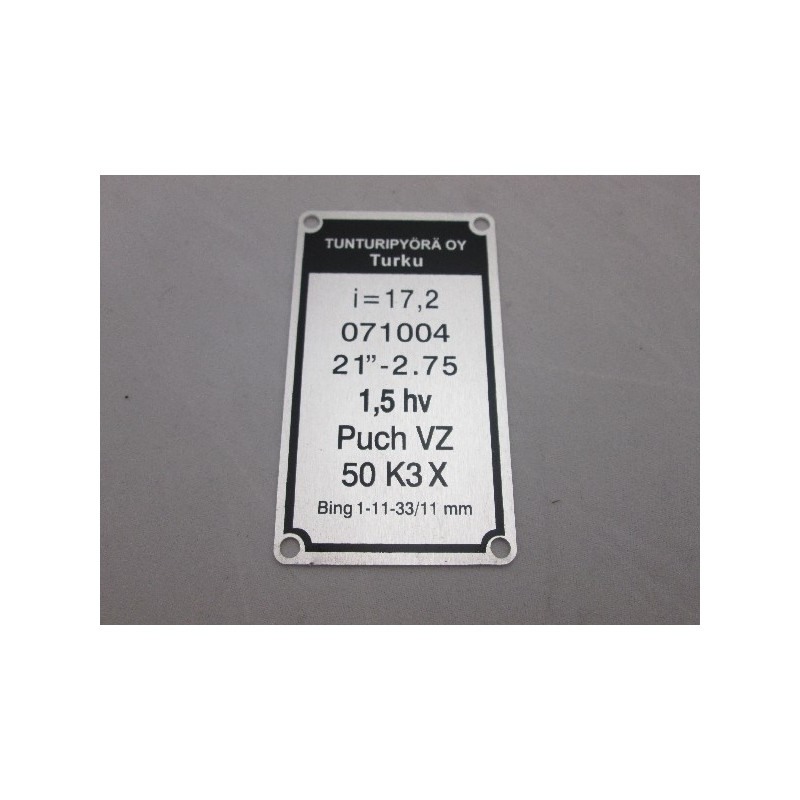 Tyyppikilpi Tunturi Sport 1976 puhallin