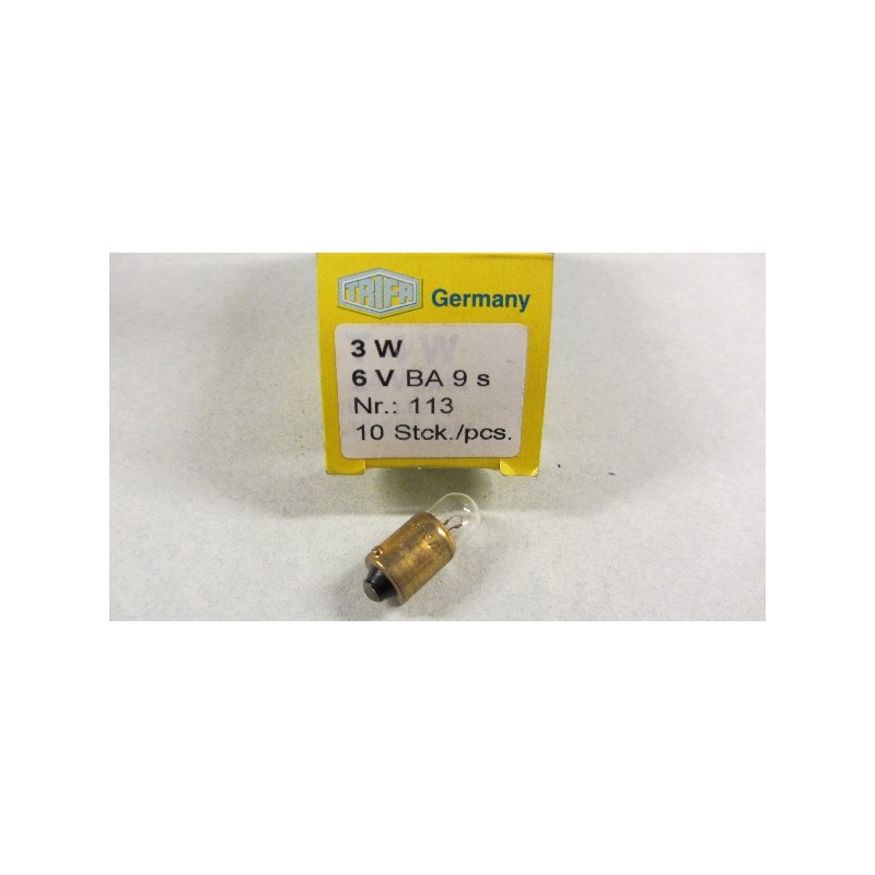 Takavalon polttimo 6v 3w Ba 9s Takavalon polttimo 6v 3w Ba 9s