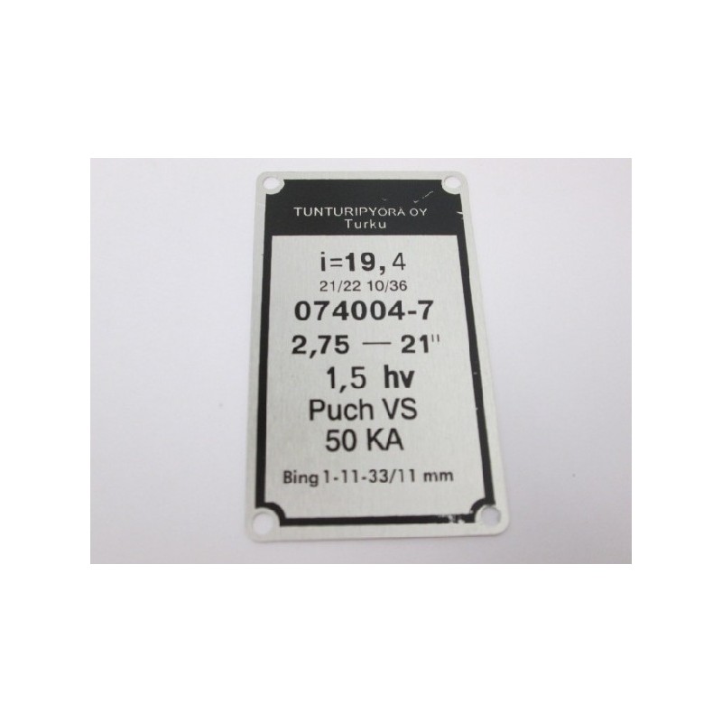 Tyyppikilpi Pappatunturi Automat 1975-1985